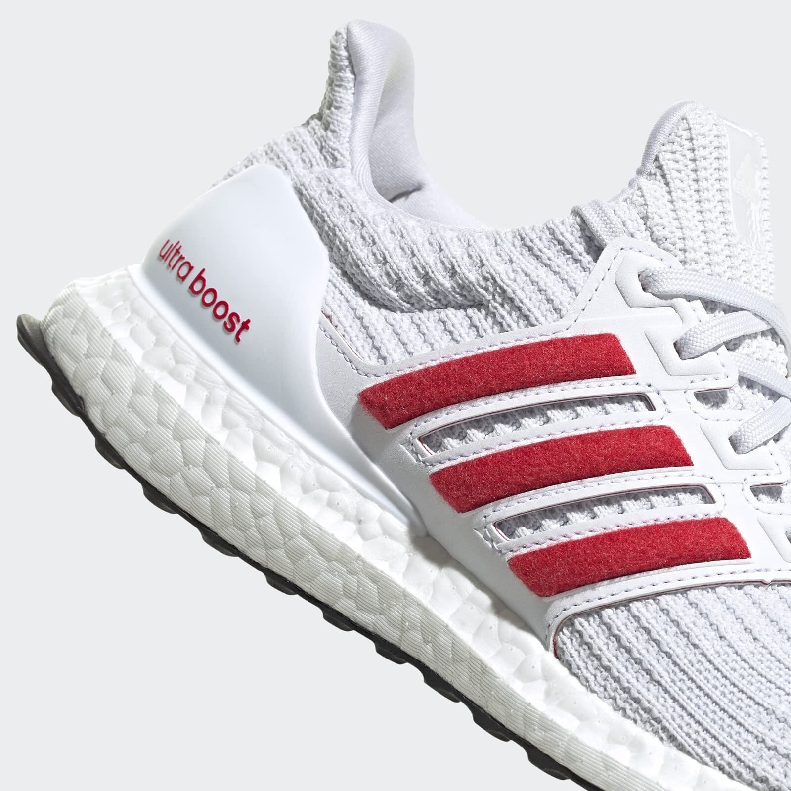 Adidas Ultraboost 4.0 DNA Womens Shoes Color: Footwear White/Silver/RED Size 11 - Thumbnail 5