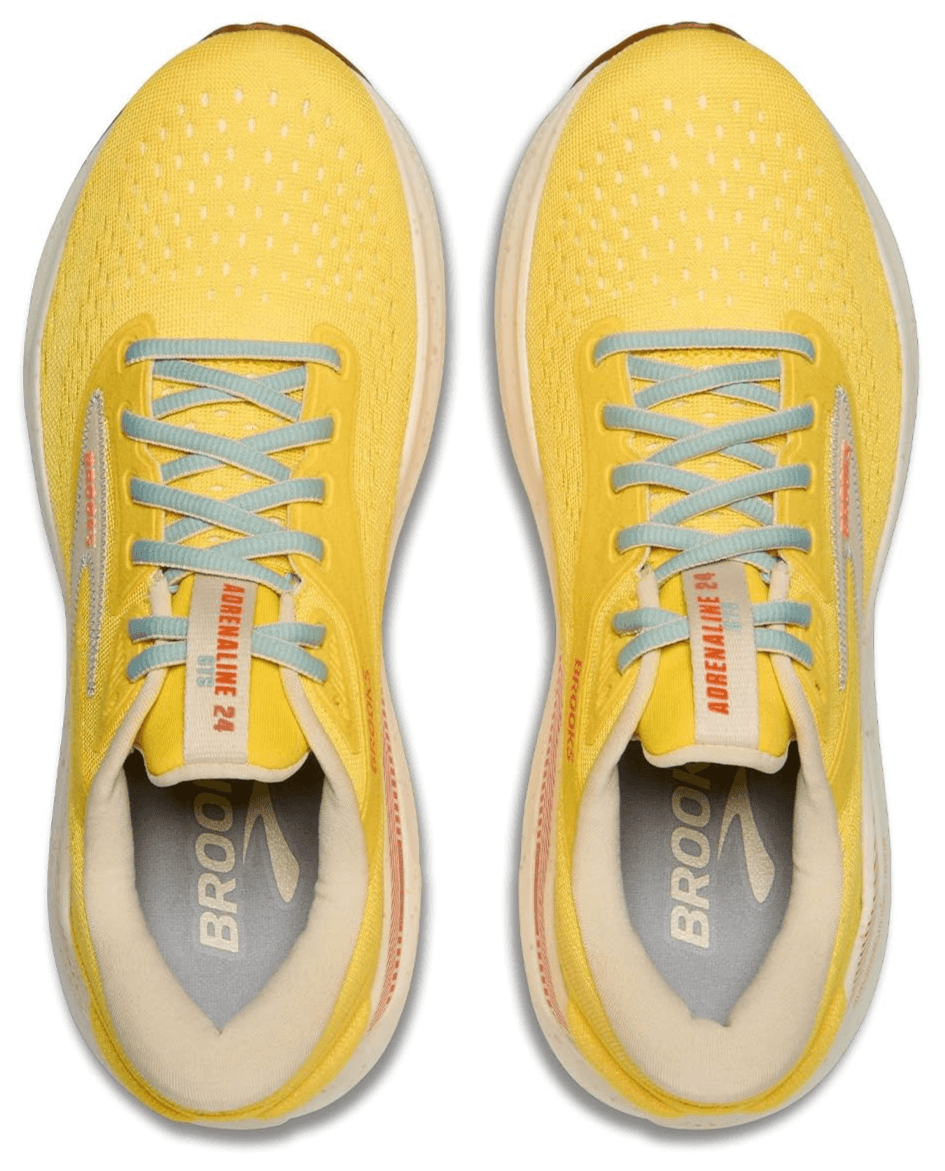 Brooks Women's Adrenaline GTS 24 Supportive Running Shoe - Yellow 8.5 Medium - Thumbnail 5