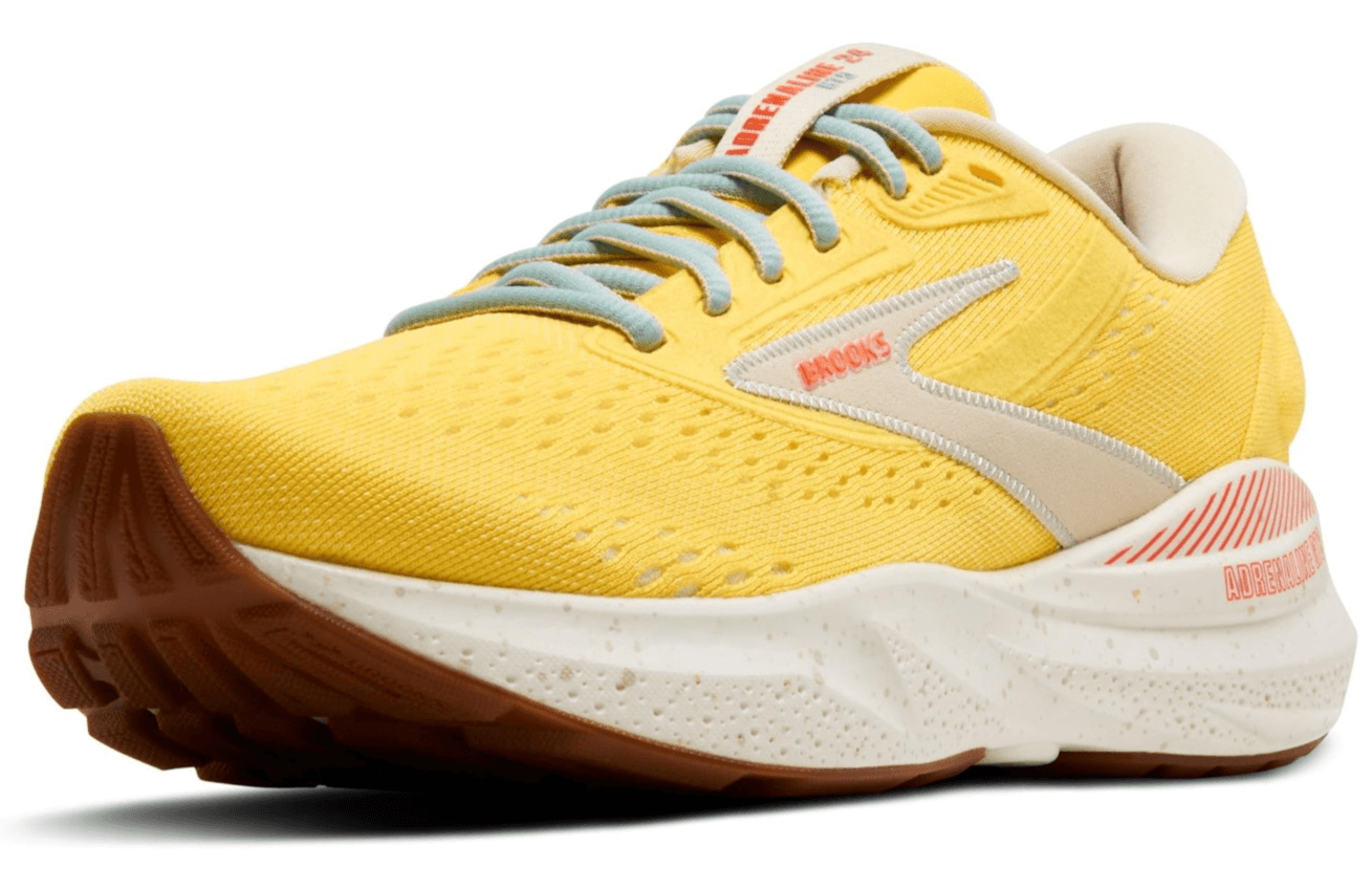 Brooks Women's Adrenaline GTS 24 Supportive Running Shoe - Yellow 8.5 Medium - Image 1