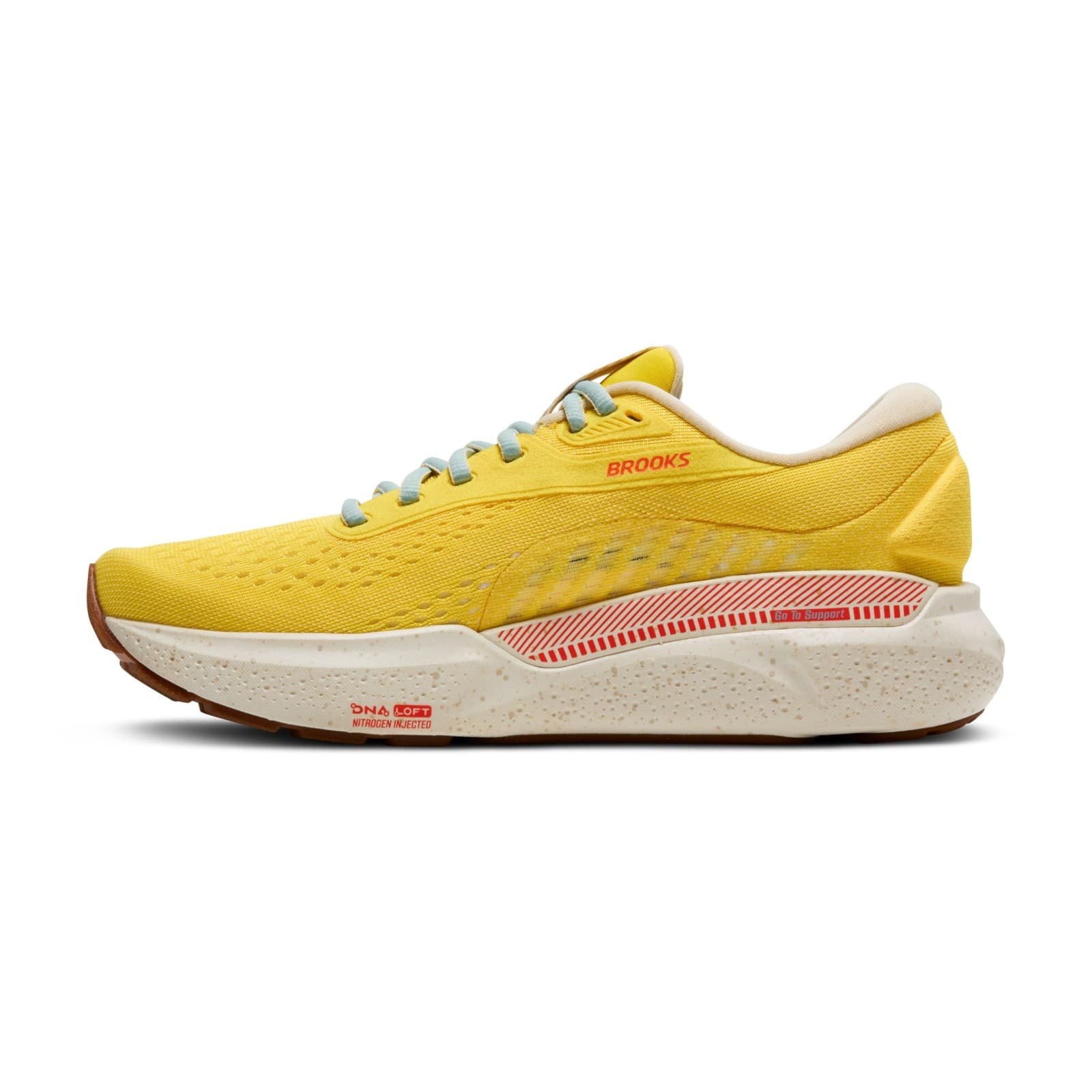 Brooks Women's Adrenaline GTS 24 Supportive Running Shoe - Yellow 8.5 Medium - Thumbnail 3