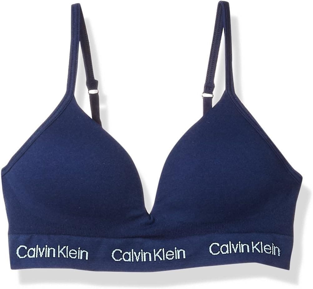 Calvin Klein Kids Girls' Seamless Hybrid Bra, Symphony, Large 10/12 - Image 1