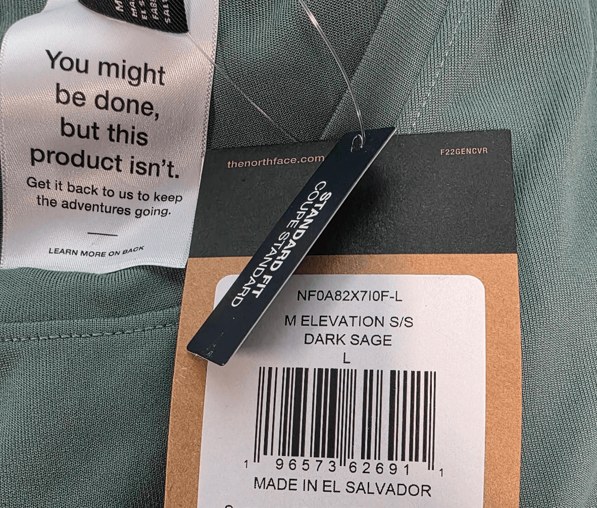 THE NORTH FACE Men's Elevation Short Sleeve Shirt, Dark Sage, Large - Thumbnail 4