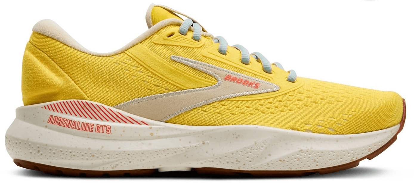 Brooks Women's Adrenaline GTS 24 Supportive Running Shoe - Yellow 8.5 Medium - Thumbnail 2