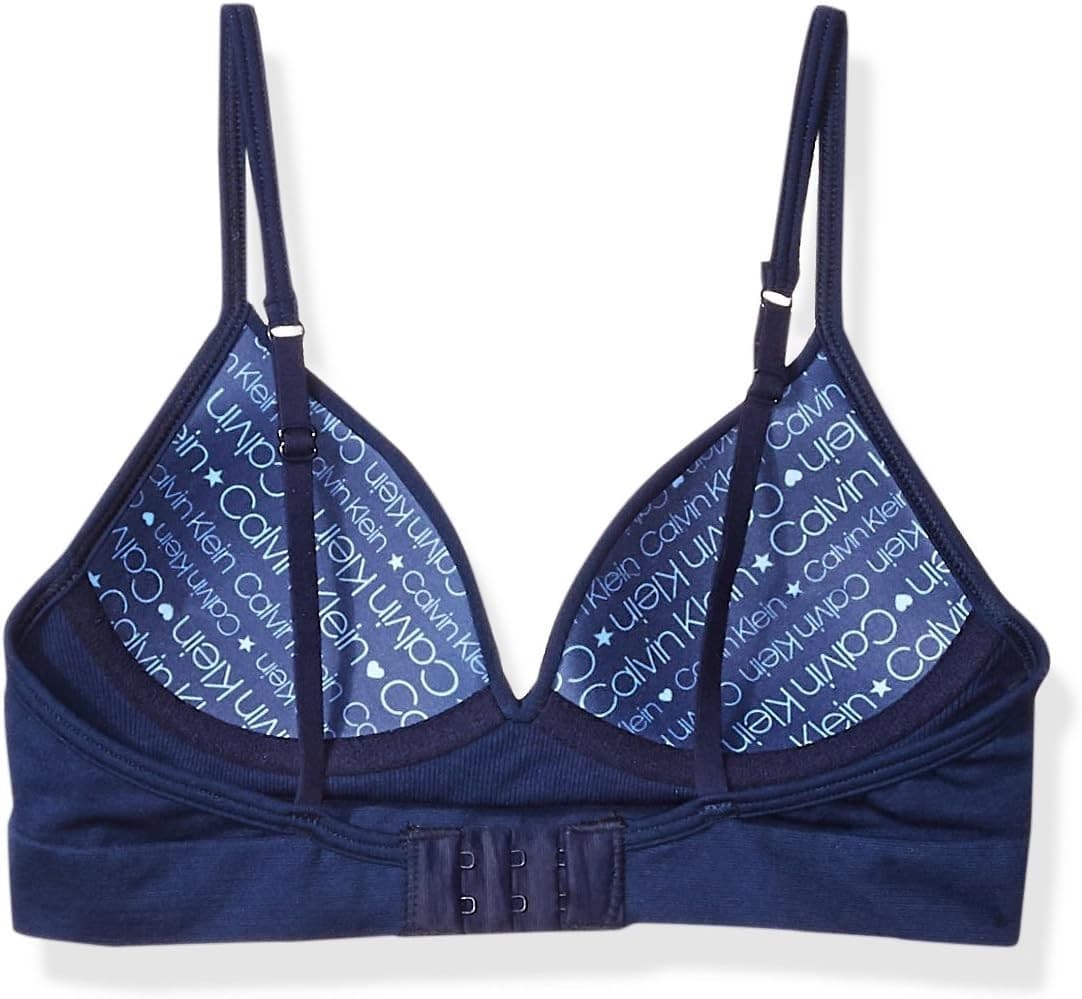 Calvin Klein Kids Girls' Seamless Hybrid Bra, Symphony, Large 10/12 - Thumbnail 2