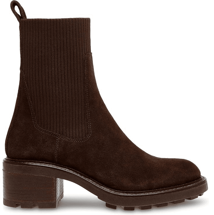 Steve Madden Kiley Brown Suede Leather Pull On Sock Boots Women’s Size 9.5 M - Thumbnail 2