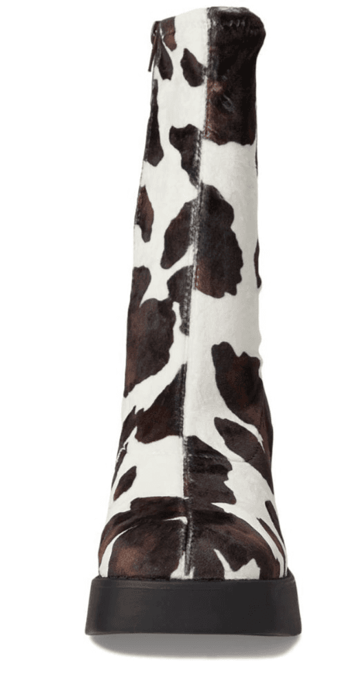 Steve Madden Klayton Platform Boot Women Size 9.5 Cow Print Chunky Heel - Thumbnail 3