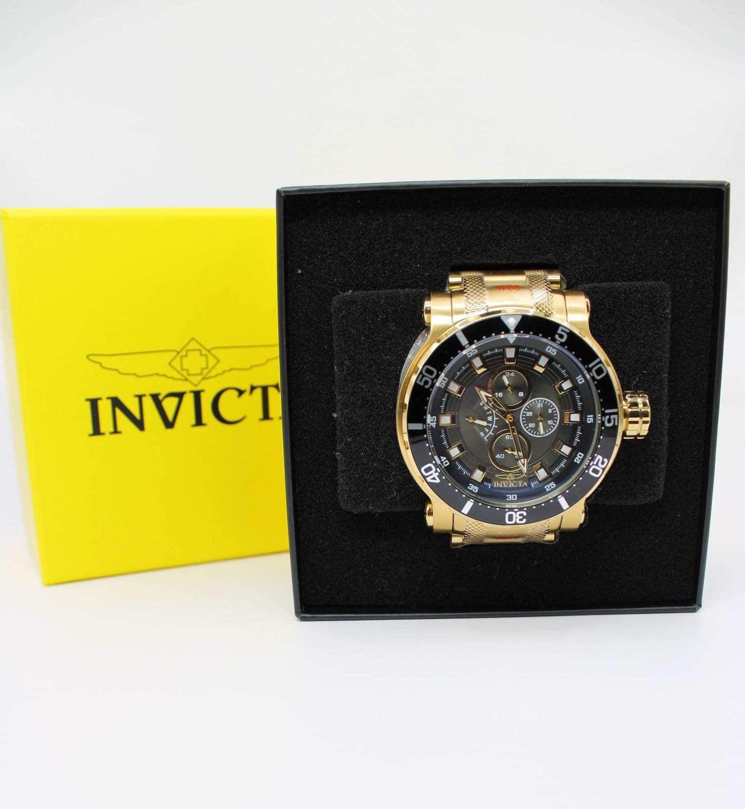 Invicta Coalition Forces Revolver Watch Mens 52mm Gold - Thumbnail 4