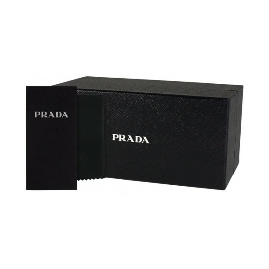Authentic Prada Cat Eye Eyeglasses Ivory/Pale Gold /DemoLens PR64UV LFB1O1 Italy - Thumbnail 3