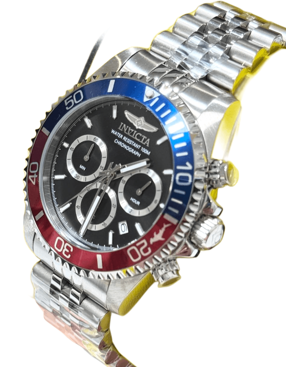 Invicta Pro Diver Titan Men's Luxury Watch Chrono Green Dial - 43mm, Steel - Thumbnail 4