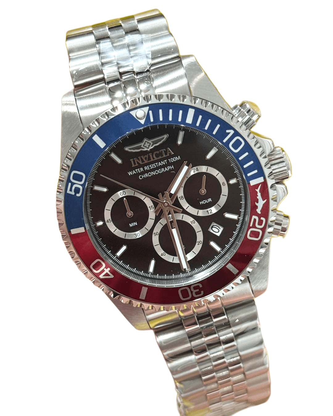 Invicta Pro Diver Titan Men's Luxury Watch Chrono Green Dial - 43mm, Steel - Thumbnail 3