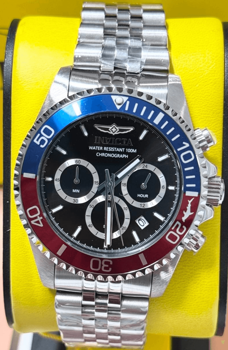 Invicta Pro Diver Titan Men's Luxury Watch Chrono Green Dial - 43mm, Steel - Thumbnail 2