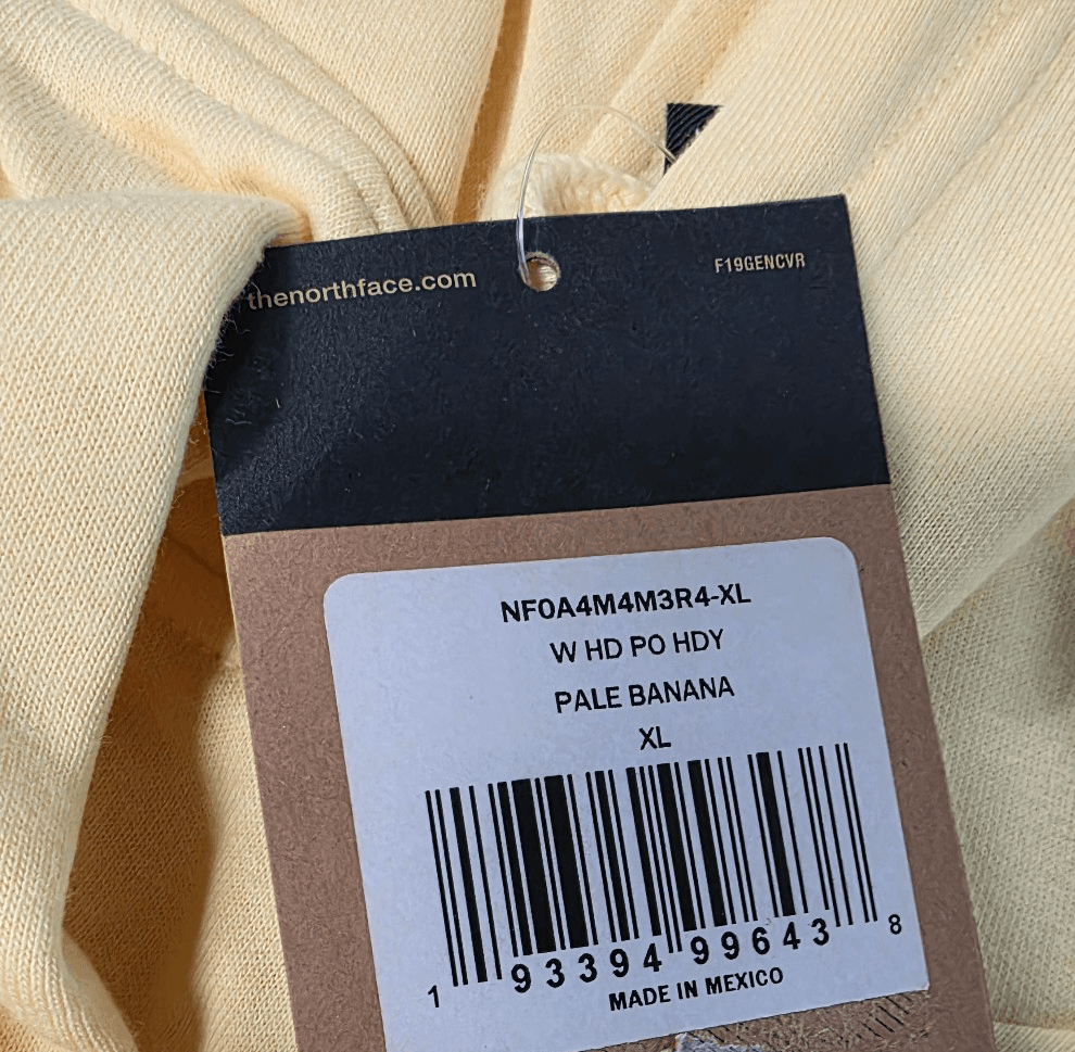THE NORTH FACE Women's Half Dome Pullover Hoodie Sweatshirt Pale Banana, X-Large - Thumbnail 3