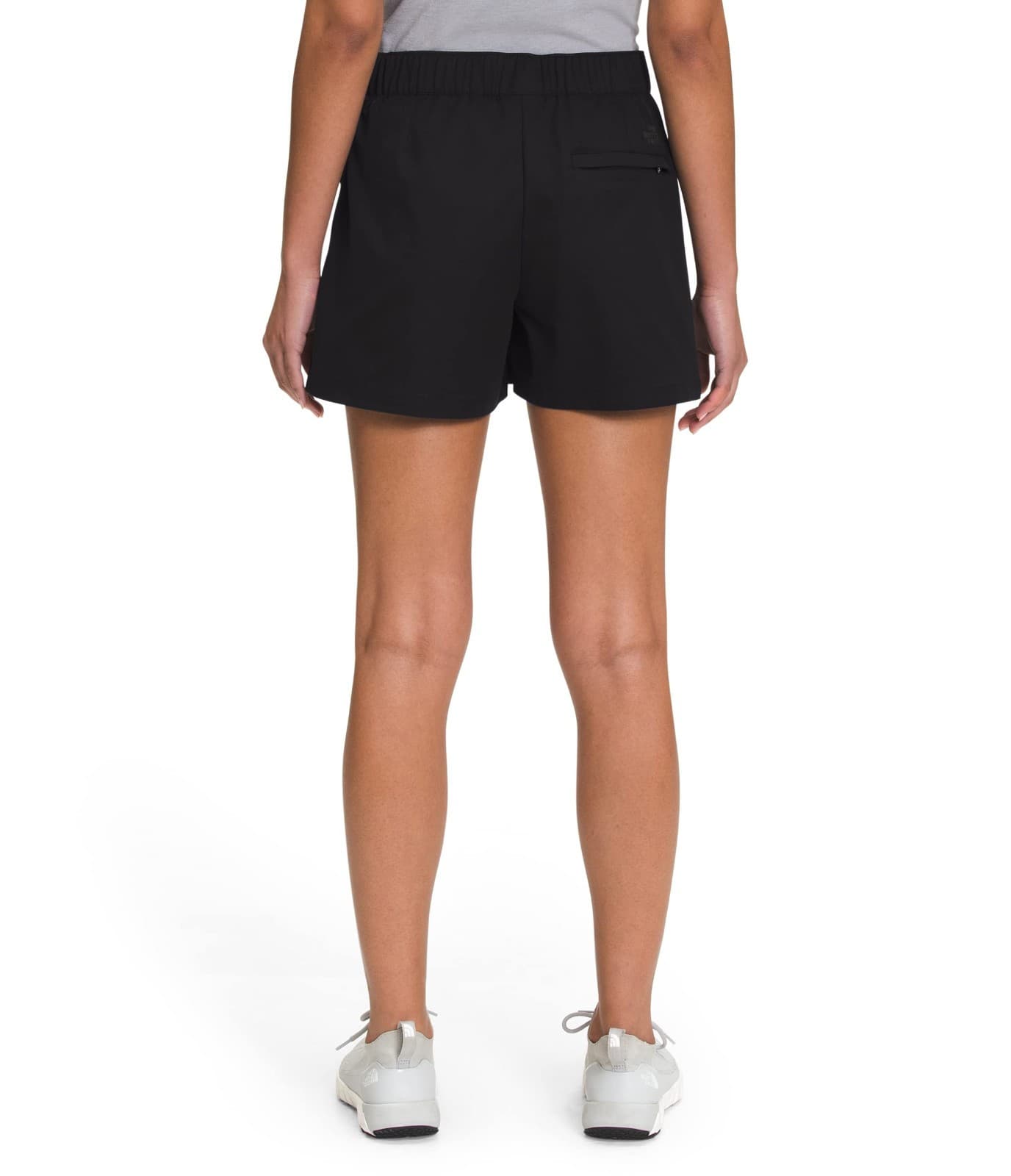 THE NORTH FACE Women Size 4 Reg Black Standard Side Zip 4" Shorts Relaxed Fit - Thumbnail 2