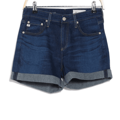 Adriano Goldschmied Size 28R Blue The Hailey Ex-Boyfriend Roll Up Shorts - Thumbnail 3