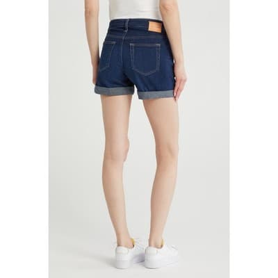 Adriano Goldschmied Size 28R Blue The Hailey Ex-Boyfriend Roll Up Shorts - Thumbnail 2