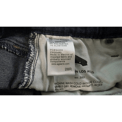 Adriano Goldschmied Size 28R Blue The Hailey Ex-Boyfriend Roll Up Shorts - Thumbnail 6