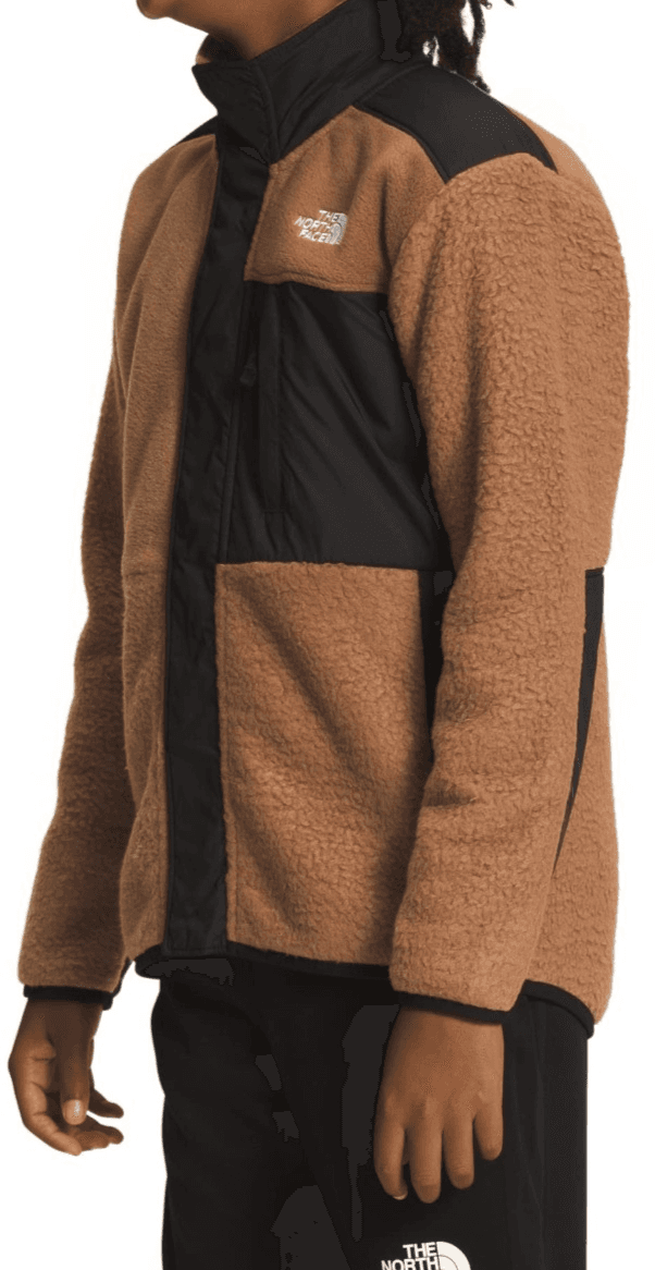 THE NORTH FACE Boy's Forrest Fleece Mashup Jacket Toasted Brown MD 10 Big Kid - Thumbnail 2