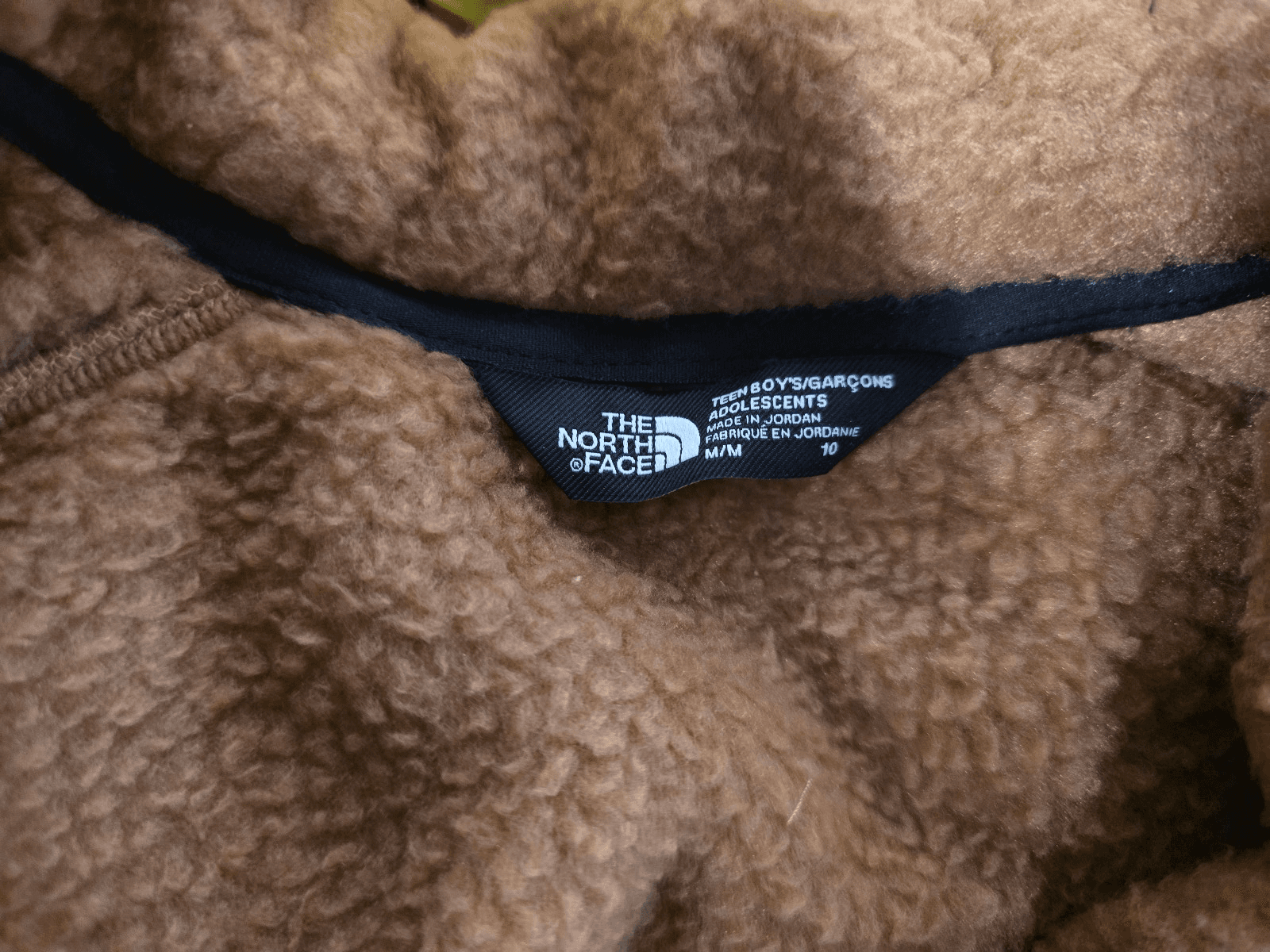 THE NORTH FACE Boy's Forrest Fleece Mashup Jacket Toasted Brown MD 10 Big Kid - Thumbnail 4