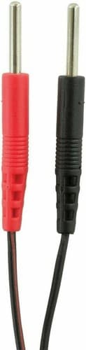 2 Packs Premium Replacement Lead Wires for TENS and EMS units 45" Length Black - Thumbnail 3