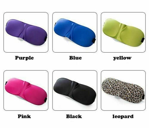 10 Pack Travel 3D Eye Mask Sleep Soft Padded Shade Cover Rest Relax Blindfold - Thumbnail 3