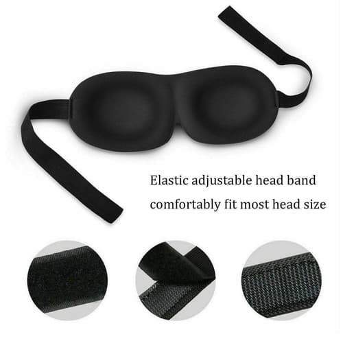 10 Pack Travel 3D Eye Mask Sleep Soft Padded Shade Cover Rest Relax Blindfold - Thumbnail 6
