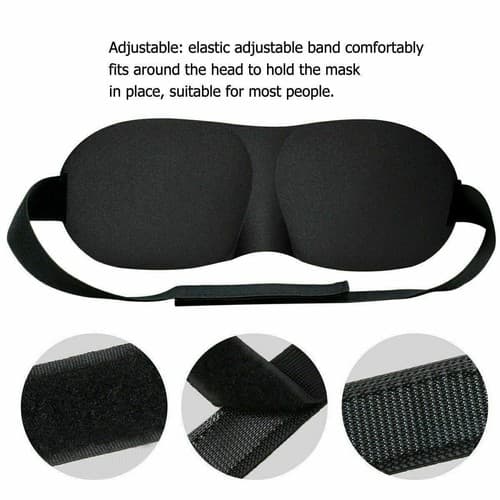 10 Pack Travel 3D Eye Mask Sleep Soft Padded Shade Cover Rest Relax Blindfold - Thumbnail 7