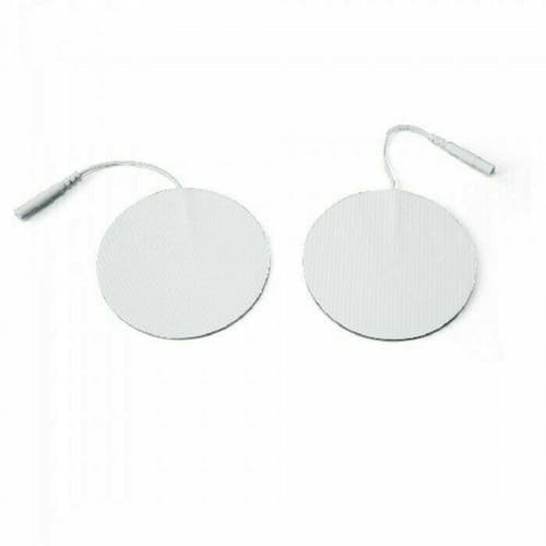 40 Electrode Pads EMS for Tens Massager 7000, 3000- 2 Inch Rouned White Cloth - Thumbnail 10