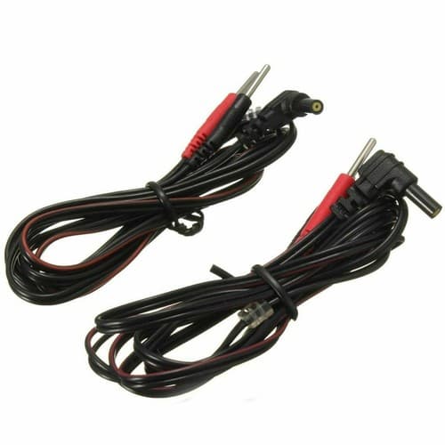 4 Pcs Reusable Black Electrode Lead Wires for Intensity 10 Tens 2500 3000 EMS - Thumbnail 2