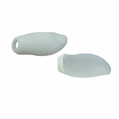 2 Pieces Silicone Pain Relief Little White Toe Separator Bunion Protector Guard - Thumbnail 2