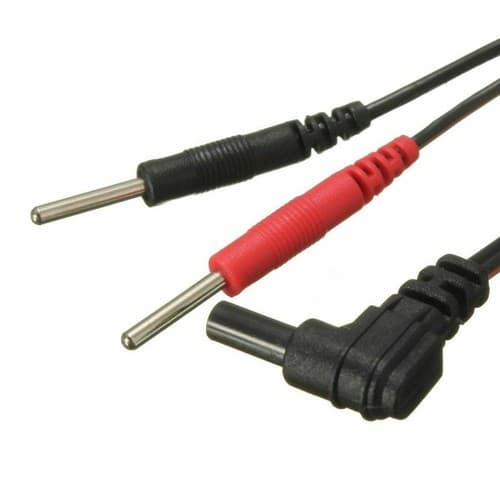 4 Pcs Reusable Black Electrode Lead Wires for Intensity 10 Tens 2500 3000 EMS - Thumbnail 4