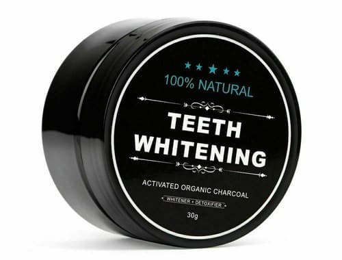 Organic Coconut Activated Charcoal Whitener Natural Teeth Whitening Powder 30g - Thumbnail 2