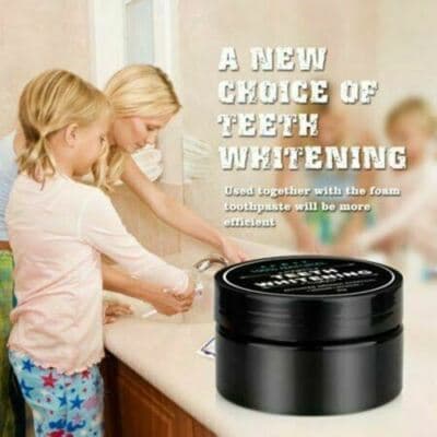 Organic Coconut Activated Charcoal Whitener Natural Teeth Whitening Powder 30g - Thumbnail 8