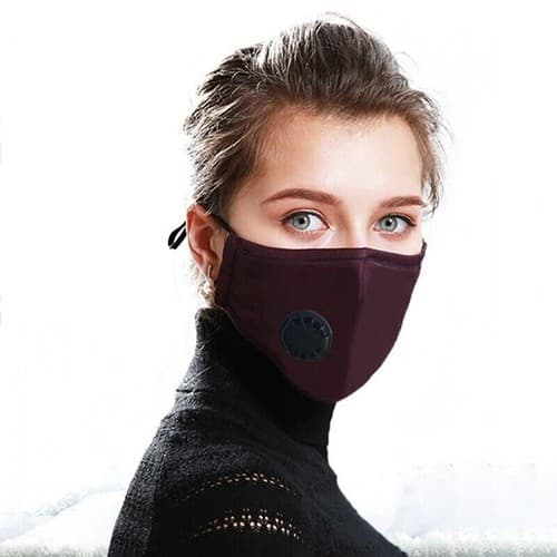 Reusable Mouth Cover Washable Cloth Cotton Face Mask 2 PM 2.5 Carbon Filters - Thumbnail 9