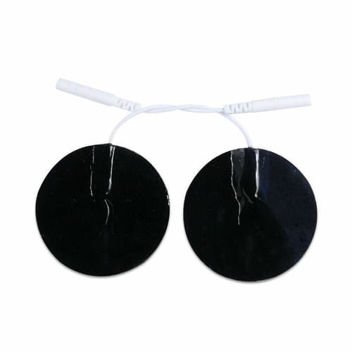 10 Rounded Electrode Pads for Tens Massager 7000, 3000 2 Inch White Cloth - Thumbnail 7