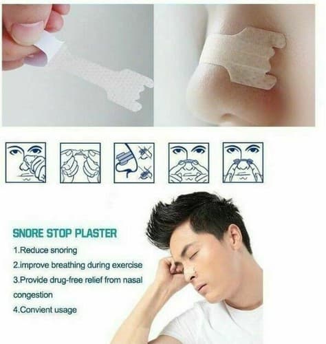 120 Pcs Better Breathe Sleep Stop Snoring Flexible Non-Woven Large Nasal Strips - Thumbnail 3