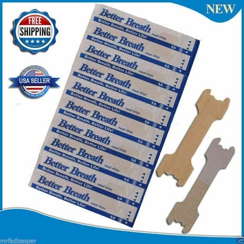 120 Pcs Better Breathe and Reduce Snoring Non-Woven Large / Tan Nasal Strips - Image 1