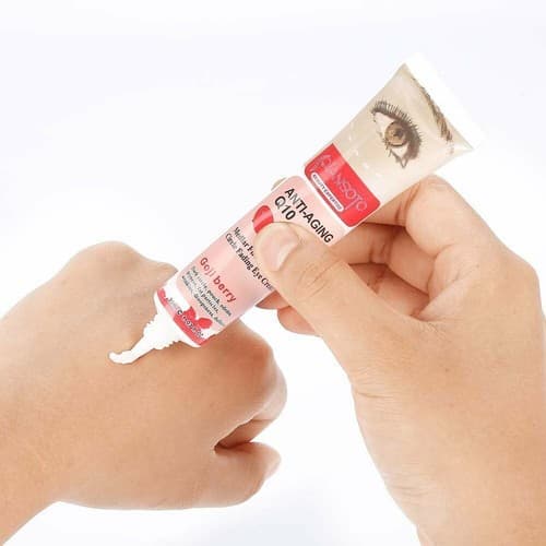 Anti Aging Q10 Goji Berry Extract Medlar Firming Dark Circle Fading Eye Cream - Thumbnail 3