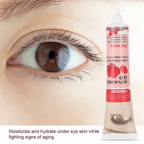 Anti Aging Q10 Goji Berry Extract Medlar Firming Dark Circle Fading Eye Cream - Thumbnail 7