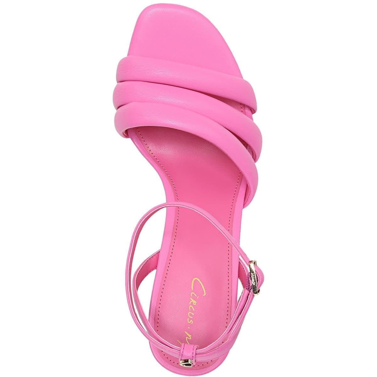 Circus by Sam Edelman Kit Dahlia Pink Leather Womens Heels Sandals Size 8M - Thumbnail 6