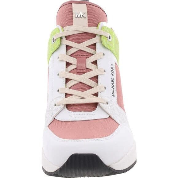 Michael Kors Georgie Trainer Rose Multi Wedges Sneakers Shoes Women's 7.5 M - Thumbnail 4