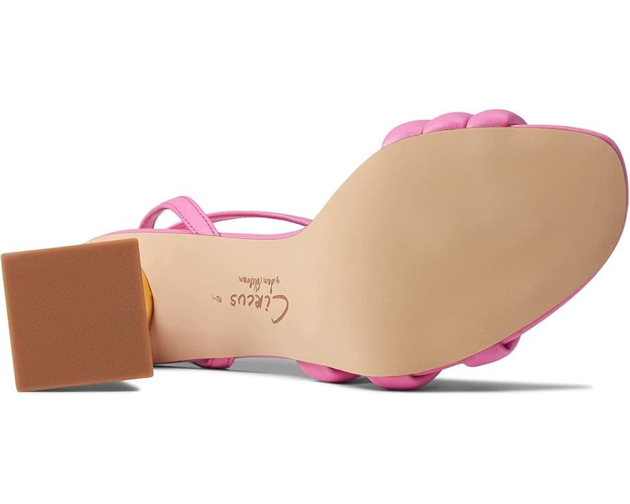 Circus by Sam Edelman Kit Dahlia Pink Leather Womens Heels Sandals Size 8M - Thumbnail 7