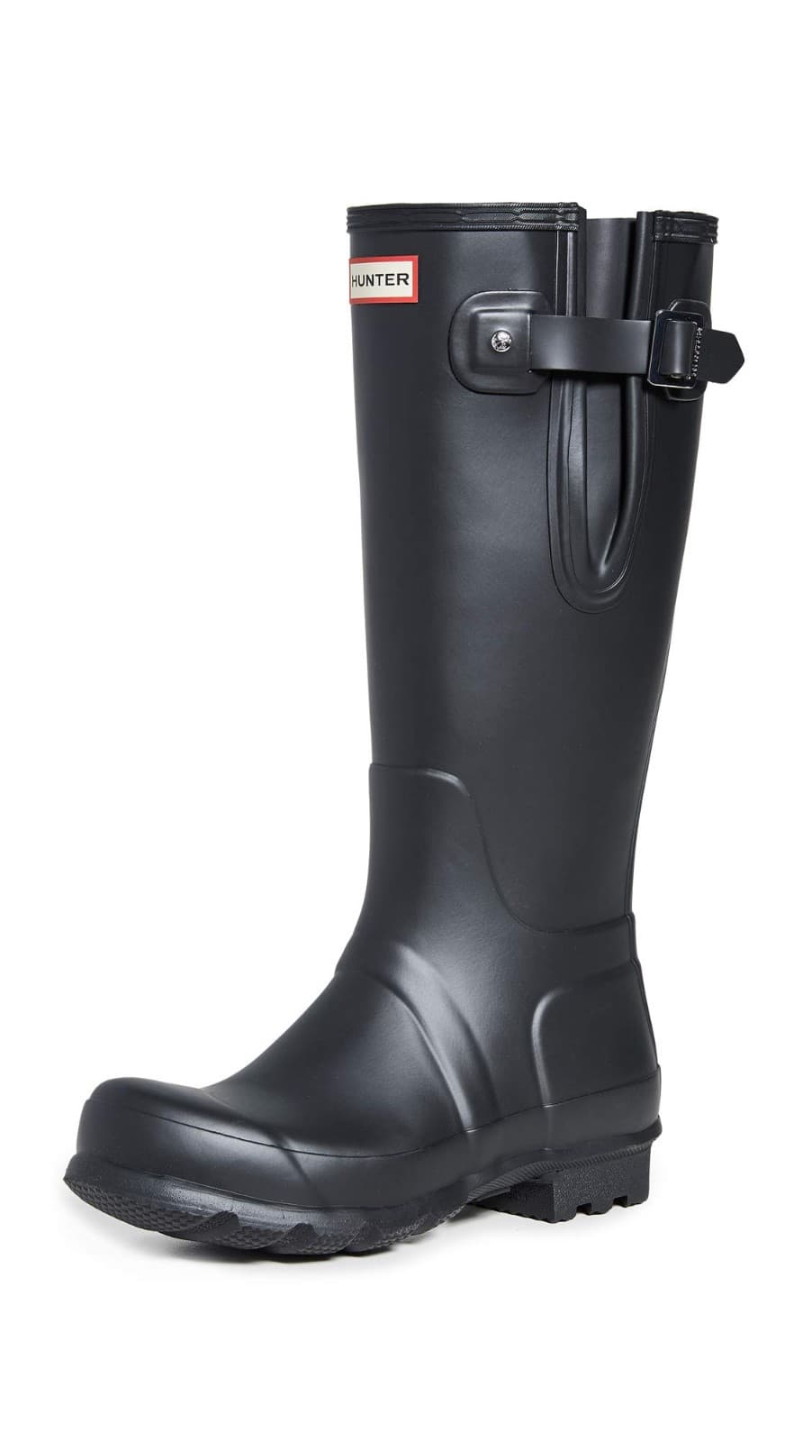 Hunter Original Tall Rain Men's Boots Side Adjustable Waterproof Black 10 M - Thumbnail 6