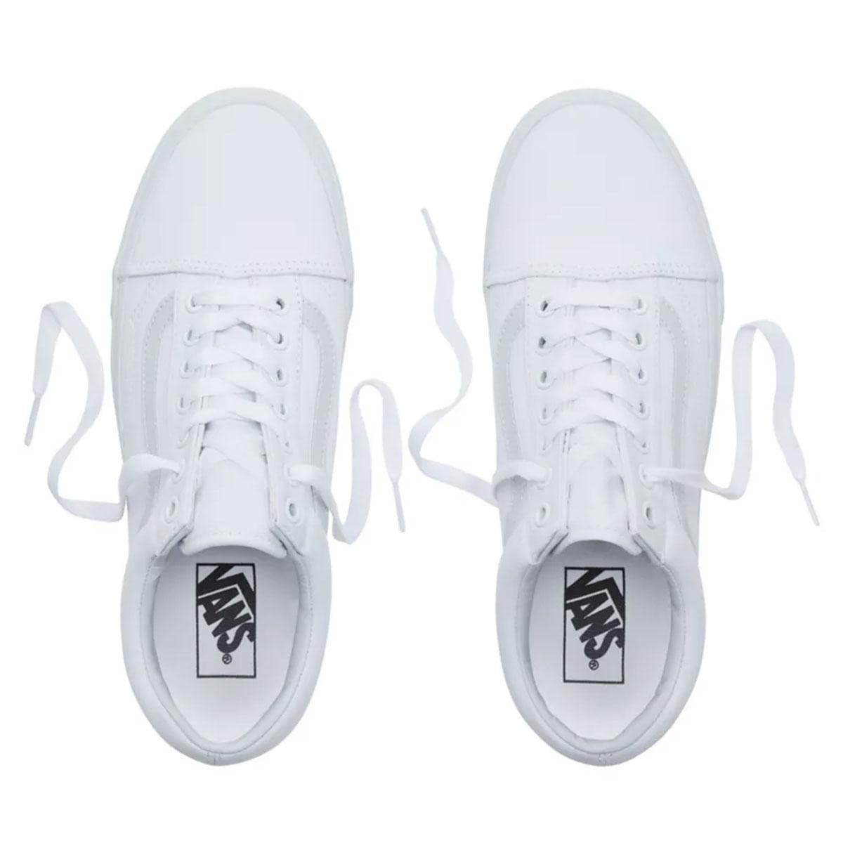 Vans UA Old Skool platform Shoes ,True White, Men's 10, Women's 11.5 - Thumbnail 4