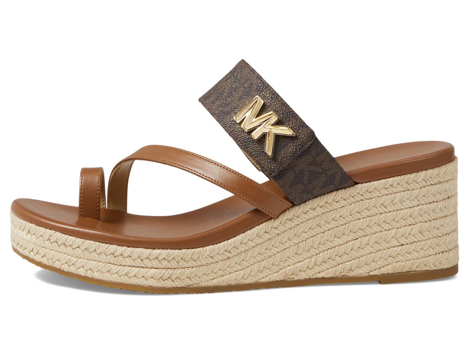 Michael Kors Women's Jilly Espadrille Platform Wedge Sandals NWB Size 9.5 Brown - Thumbnail 4