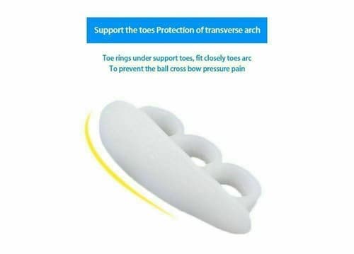 4 Pcs Toe Straightener Aid Pain Relief Hammer Claw Mallet Soft Gel Toe Separator - Thumbnail 5
