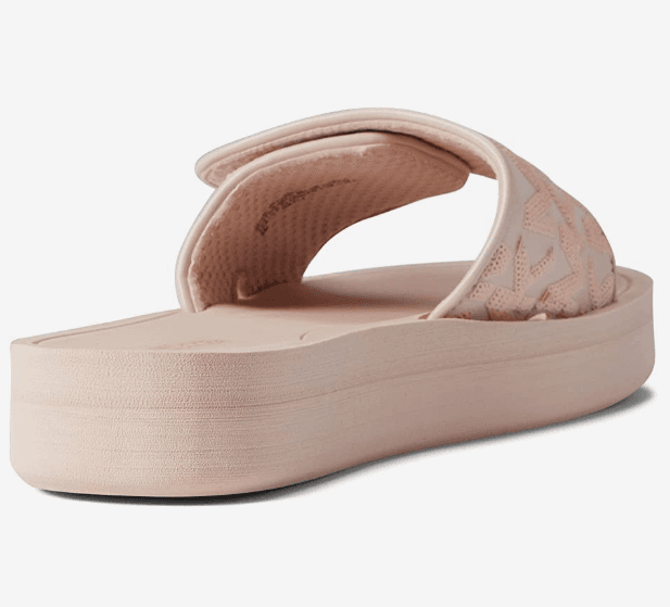 Michael Kors Signature Slides Flat Wedges Sandals Dusty Rose Soft Pink Size 9 - Thumbnail 3