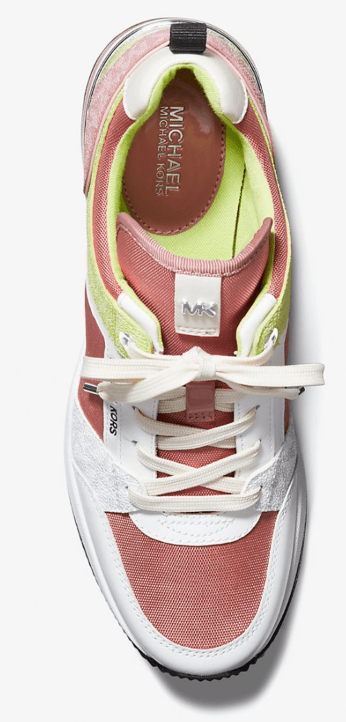 Michael Kors Georgie Trainer Rose Multi Wedges Sneakers Shoes Women's 7.5 M - Thumbnail 6