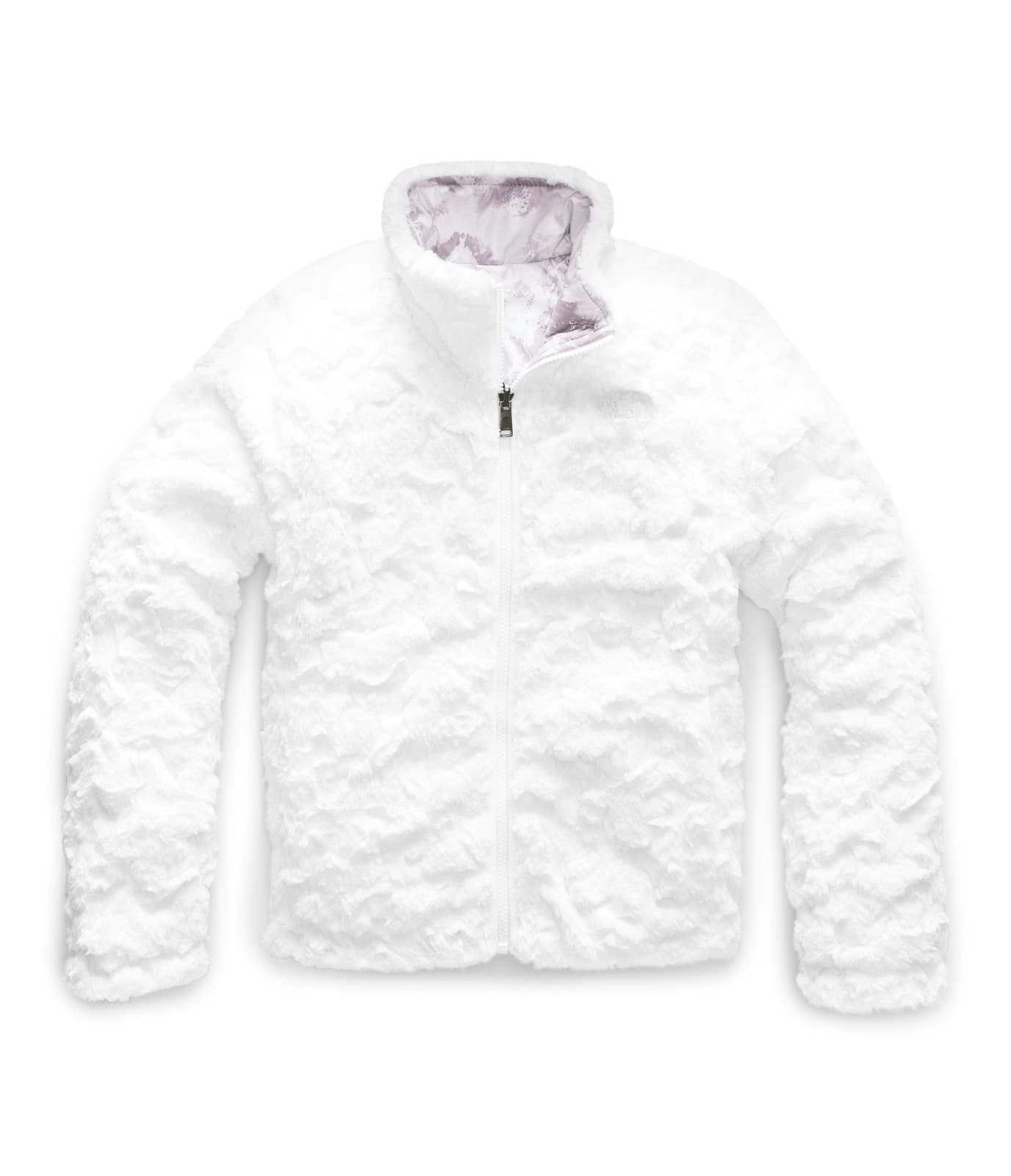 THE NORTH FACE Girl's Reversible Mossbud Swirl Jacket, Ashen Purple Medium 10/12 - Thumbnail 2