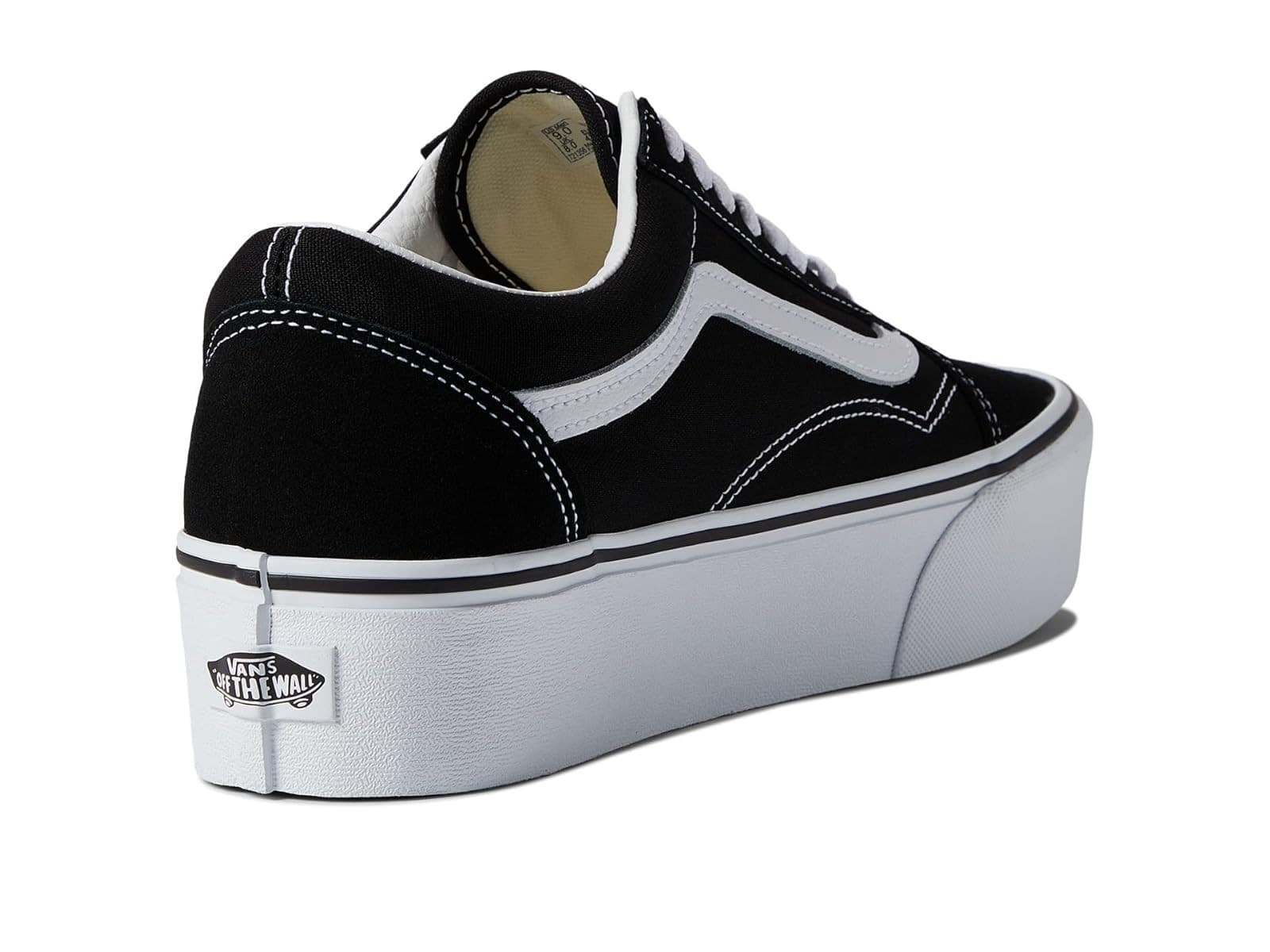Vans UA Old Skool Stackforms, Black/True White, 10.5 US Women/9 US Men - Thumbnail 3