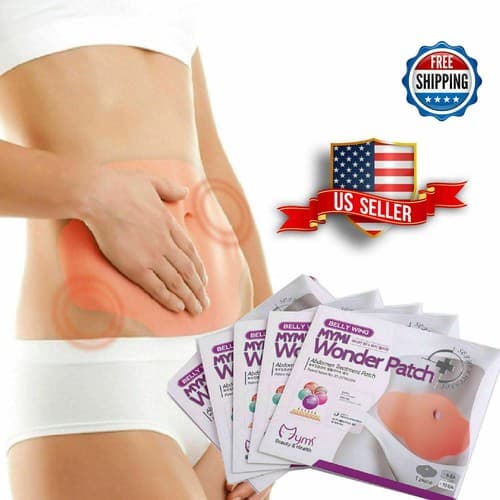 50 Pcs MYMI Korea Wonder Belly Abdomen Burn Fat Wing Weight Loss Slimming Patch - Image 1